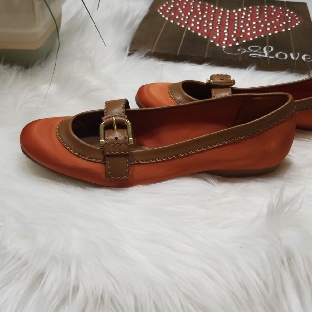 Nine West Idle Burnt Orange Flats